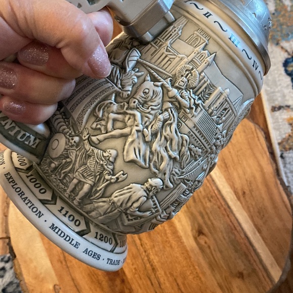 Vintage MILLENNIUM embossed stein mug - Picture 13 of 16